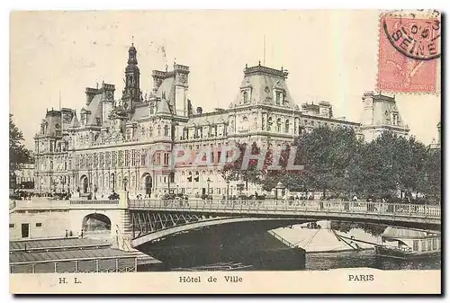 Cartes postales Paris Hotel de Ville