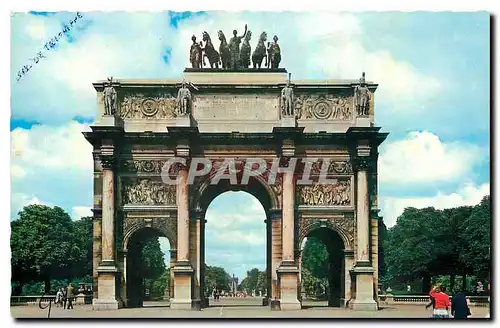 Ansichtskarte AK Paris et ses Merveilles Arc de Triomphe du Carrousel 1806 au fond l'obelisque de la Concorde et