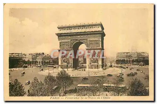 Cartes postales Paris Panorama de la Place de l'Etoile