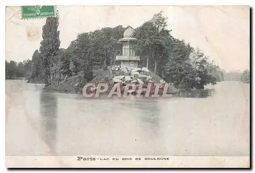 Cartes postales Paris Lac du Bois de Boulogne