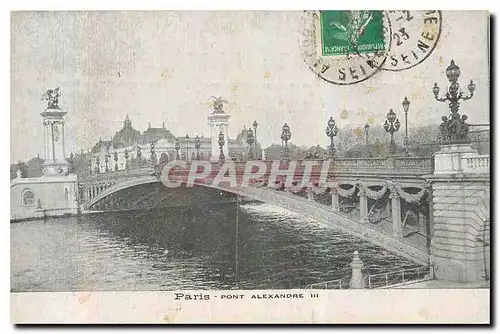 Cartes postales Paris Pont Alexandre III