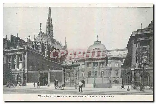 Ansichtskarte AK Paris le Palais de Justice et la Ste Chapelle