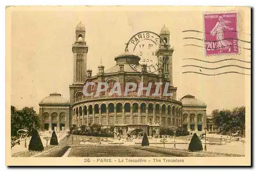 Cartes postales Paris le Trocadero