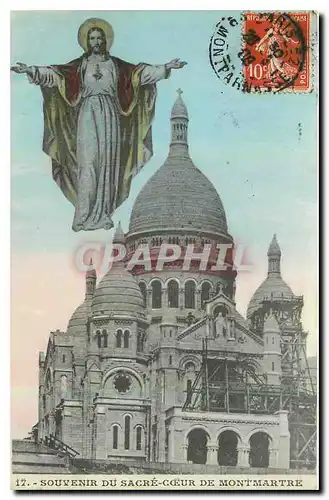 Cartes postales Souvenir du Sacre Coeur de Montmartre