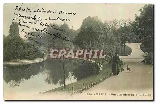 Cartes postales Paris Parc Montsouris le Lac