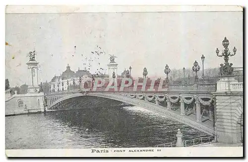 Cartes postales Paris Pont Alexandre III