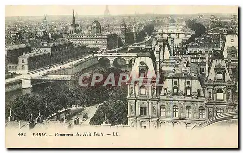 Ansichtskarte AK Paris Panorama des Huit Ponts