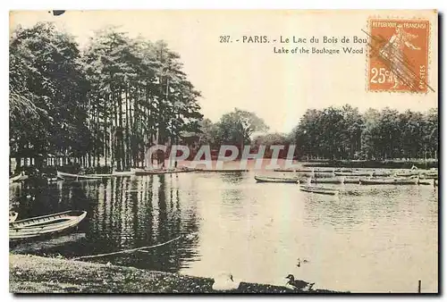 Cartes postales Paris le Lac du Bois de Boulogne