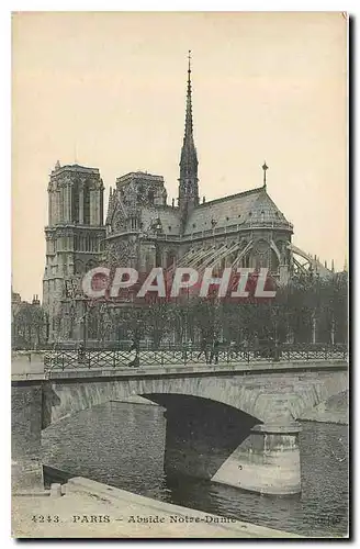 Ansichtskarte AK Paris Abside Notre Dame