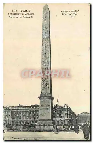 Ansichtskarte AK Paris l'Obelisque de Louqsor Place de la Concorde