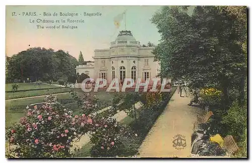 Ansichtskarte AK Paris Bois de Boulogne Bagatelle le Chateau et la Roseraie