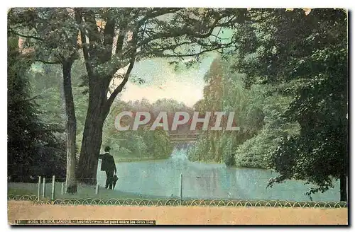 Cartes postales Bois de Boulogne Lac Inferieur le Pont entre les deux Iles