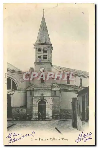 Cartes postales Paris Eglise de Passy