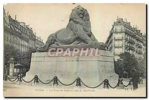 Cartes postales Paris le Lion de Belfort par A Bartholdi