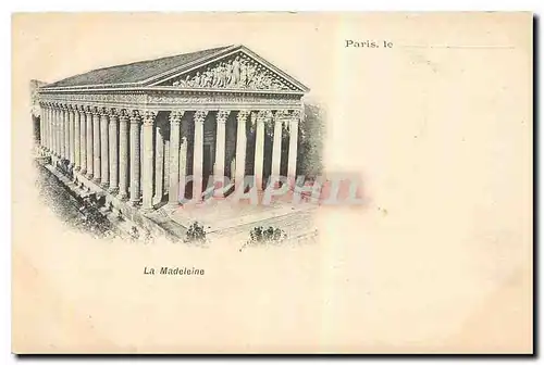 Cartes postales Paris la Madeleine