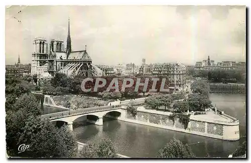 Ansichtskarte AK Paris Square de l'Archeveche et Notre Dame