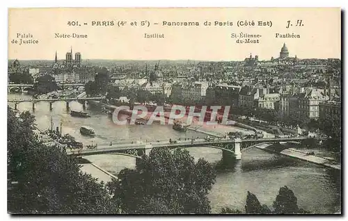 Ansichtskarte AK Paris 4e et 5e Panorama de Paris Cote Est