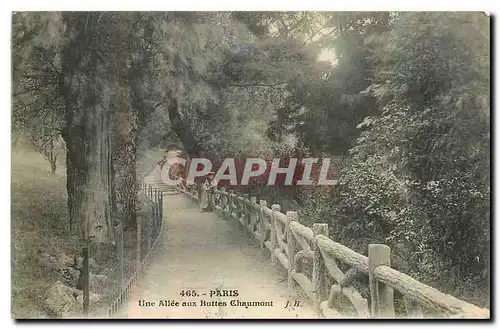 Ansichtskarte AK Paris une Allee aux Buttes Chaumont