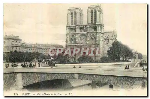 Ansichtskarte AK Paris Notre Dame et le Pont