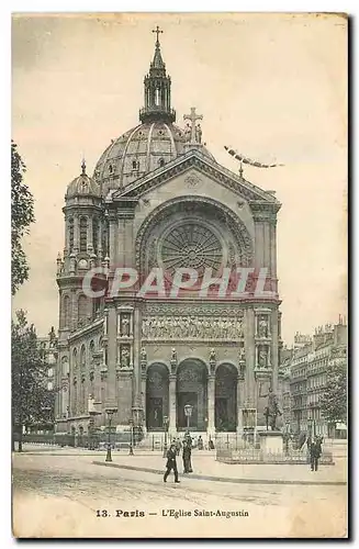 Cartes postales Paris l'eglise saint Augustin