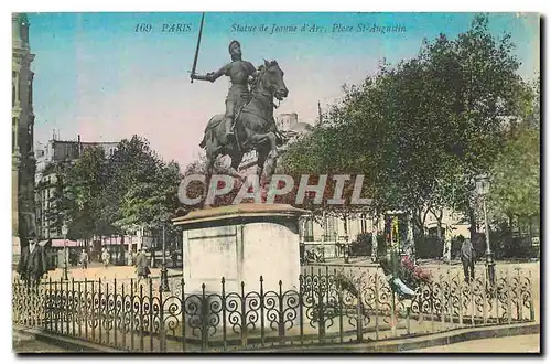 Ansichtskarte AK Paris Statue de Jeanne d'Arc Place St Augustin