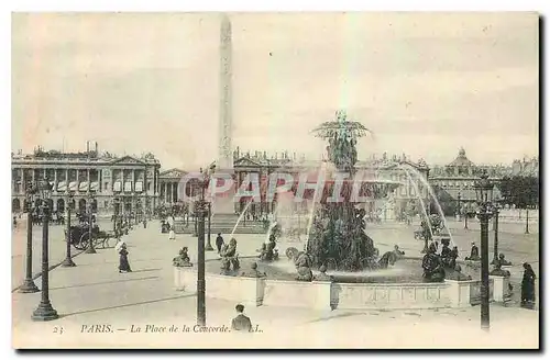 Cartes postales Paris la Place de la Concorde