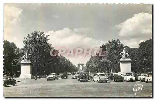 Ansichtskarte AK Paris et ses Merveilles l'Avenue des Champs Elysees vers l'arc de Triomphe de l'Etoile au premie