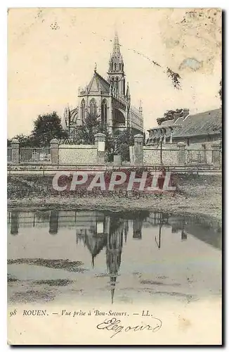 Cartes postales Rouen vue prise a Bon Secours