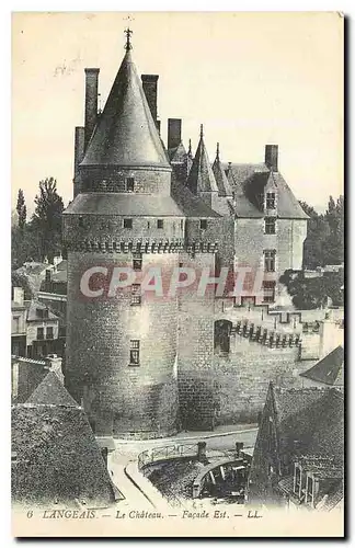 Cartes postales Langeais le Chateau Facade Est