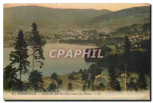 Cartes postales Gerardmer Panorama pris de l'Observatoire du Phenny