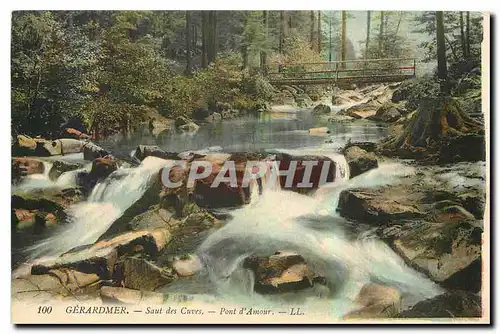 Ansichtskarte AK Gerardmer Saut des Cuves Pont d'Amour