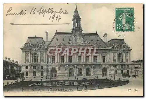 Cartes postales Tours Le Nouvel Hotel de Ville