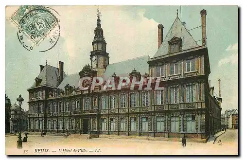 Cartes postales Reims l'Hotel de Ville