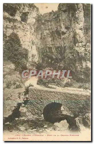 Cartes postales Gorges d'Ombleze Pont de la Grands Pissoire