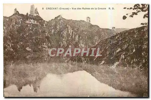Cartes postales Crozant Creuse vue des Ruines de la Creuse