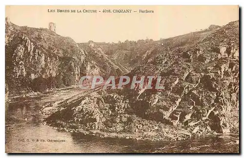 Ansichtskarte AK Les bords de la Creuse Crozant Rochers