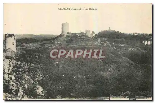 Ansichtskarte AK Crozant Creuse les Ruines