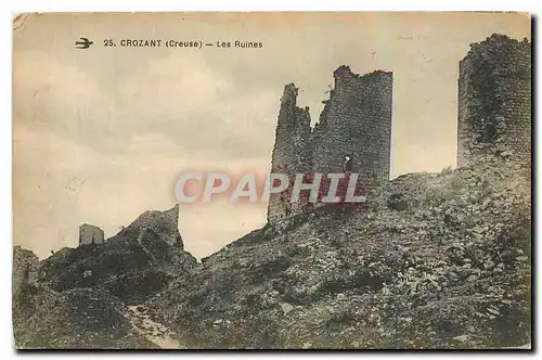 Ansichtskarte AK Crozant Creuse Les Ruines