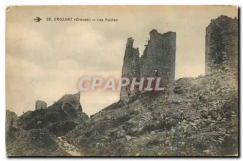 Cartes postales Crozant Creuse Les Ruines