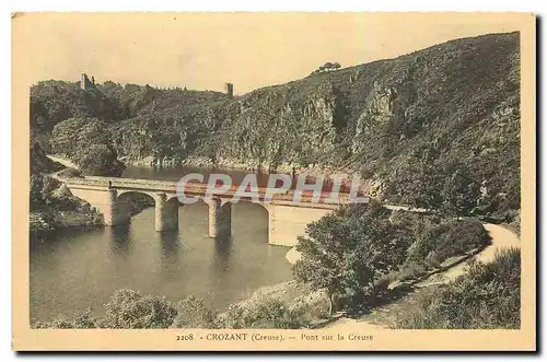 Cartes postales Crozant Creuse Pont sur la Creuse
