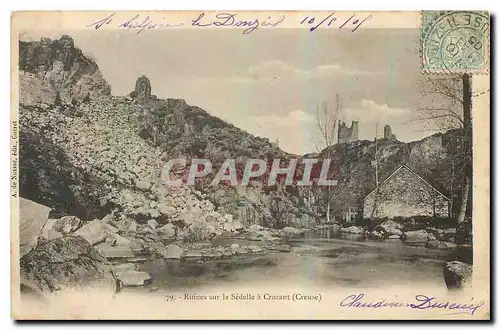 Cartes postales Ruines sur la Sedelle a Crozant Creuse
