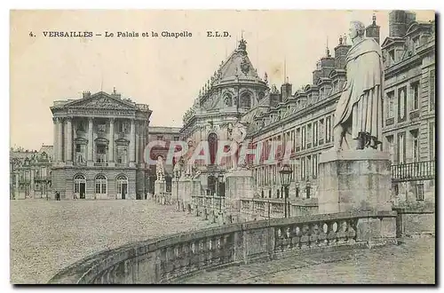 Cartes postales Versailles le palais et la Chapelle