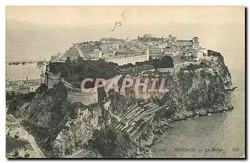 Cartes postales Monaco le Rocher