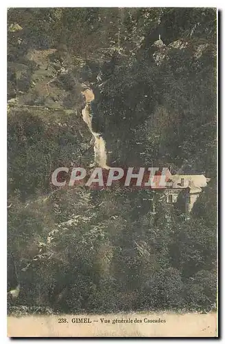 Cartes postales Gimel Vue generale des Cascades