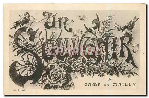 Cartes postales Un souvenir du Camp de Mailly Militaria