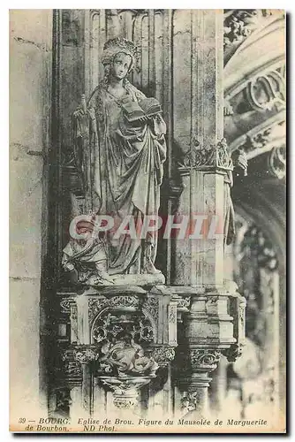 Cartes postales Bourg Eglise de Brou Figure du Mausolee de Marguerite de Bourbon