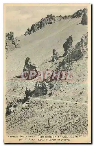 Cartes postales Route des Alpes Site Celebre de la Casse Deserte Vallee et Gorges du Queyras