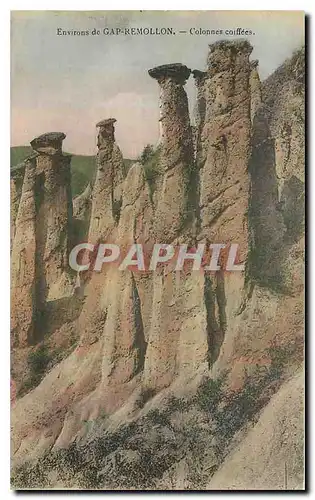 Cartes postales Environs de Cap Remollon Colonnes coiffees