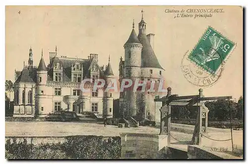 Ansichtskarte AK Chateau de Chenonceaux L'Entree principale
