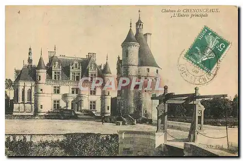 Cartes postales Chateau de Chenonceaux L'Entree principale